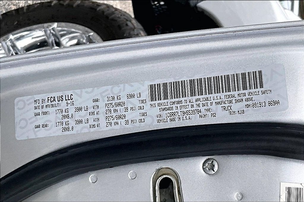 2017 RAM 1500 Lone Star