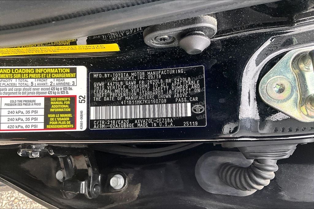 2019 Toyota Camry SE