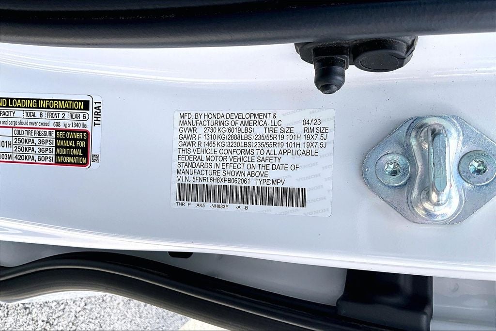 2023 Honda Odyssey Touring