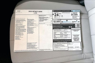 2026 INFINITI QX60 LUXE