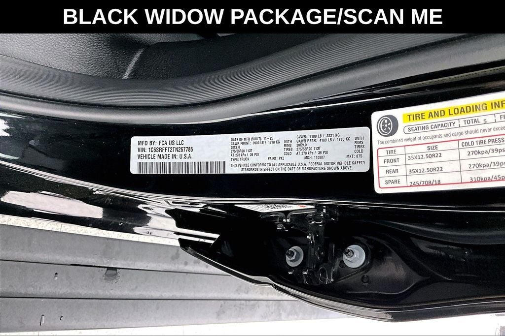 2026 RAM 1500 BLACK WIDOW