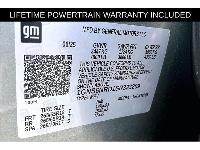 2025 Chevrolet Tahoe LT