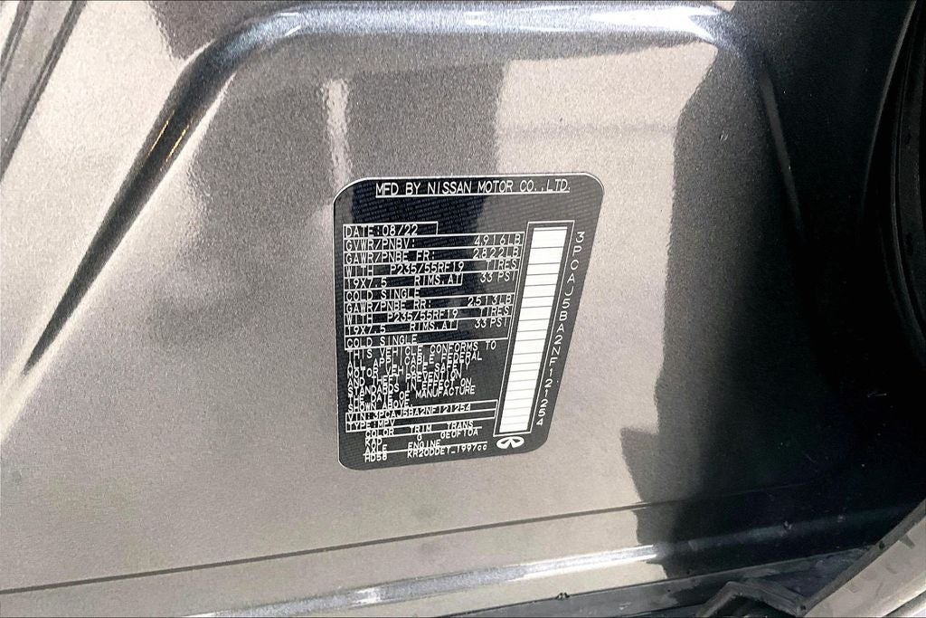 2022 INFINITI QX50 LUXE