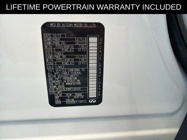 2024 INFINITI QX55 SENSORY