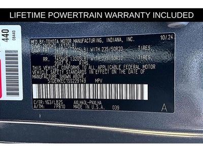 2025 Toyota Sienna Platinum 7 Passenger