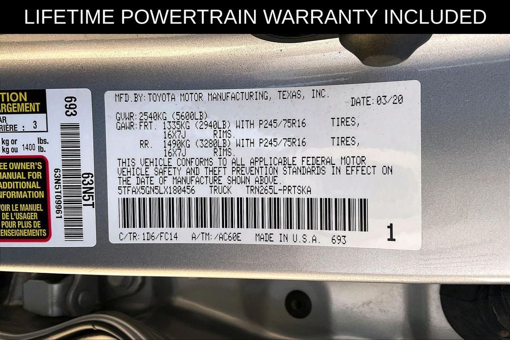 2020 Toyota Tacoma SR5