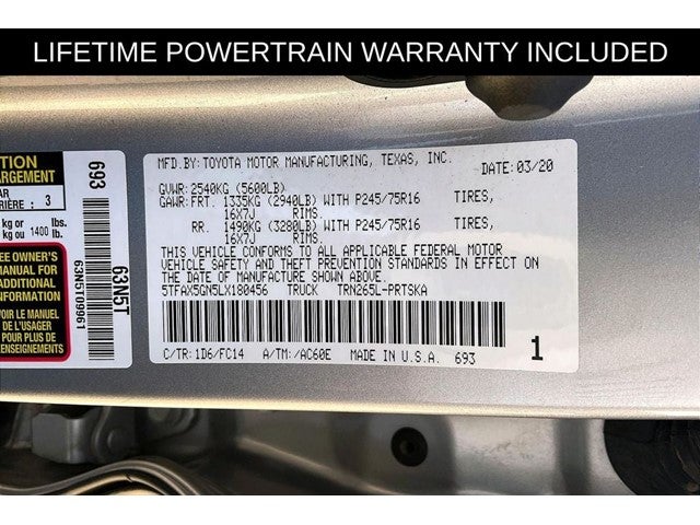 2020 Toyota Tacoma SR5