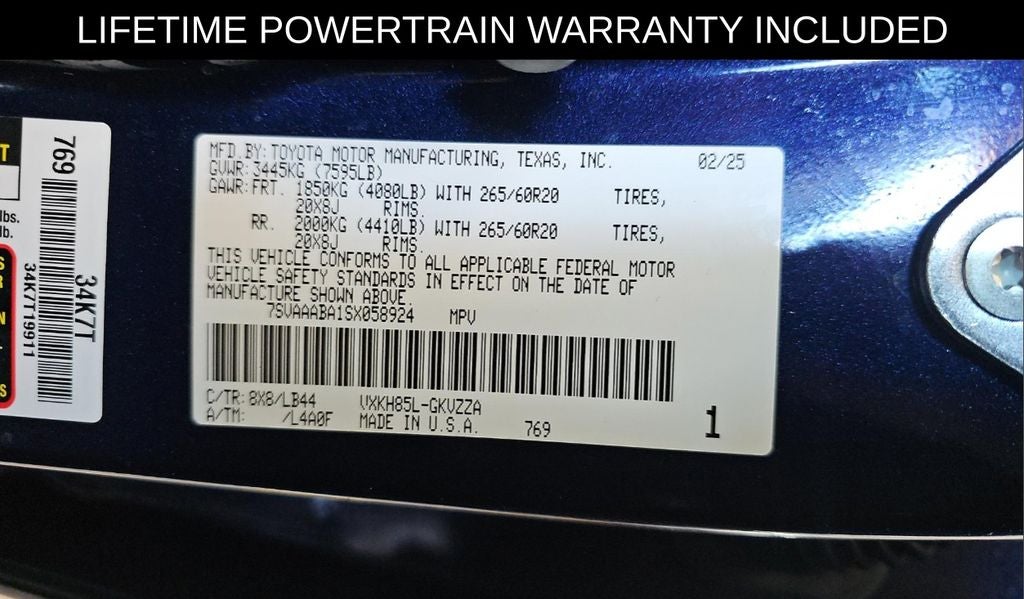 2025 Toyota Sequoia 1794 Edition