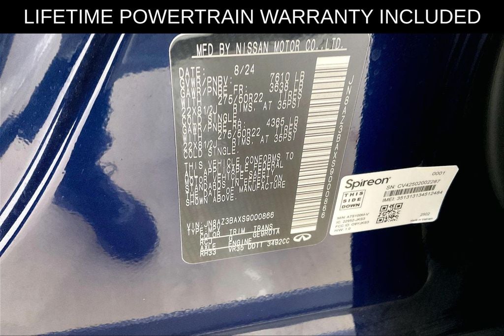 2025 INFINITI QX80 LUXE