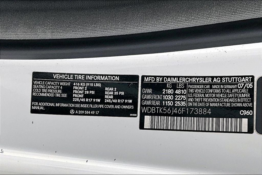 2006 Mercedes-Benz CLK CLK 350 Base