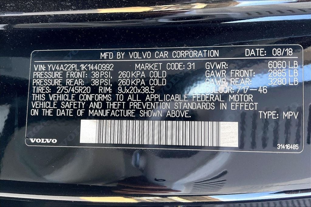 2019 Volvo XC90 T6 Inscription