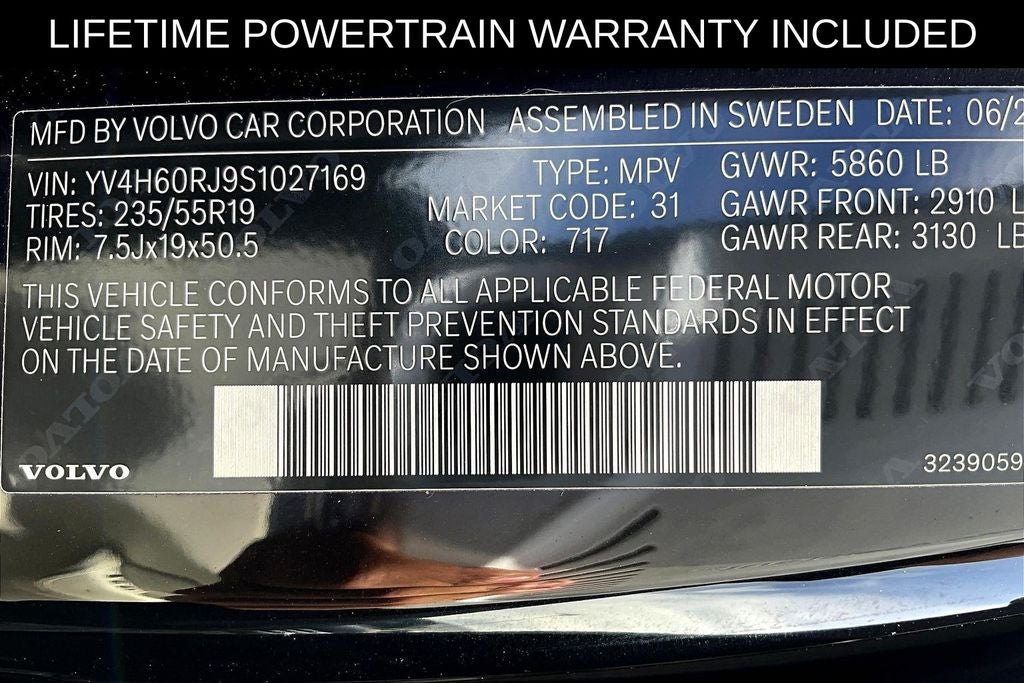 2025 Volvo XC60 Plug-In Hybrid T8 Core