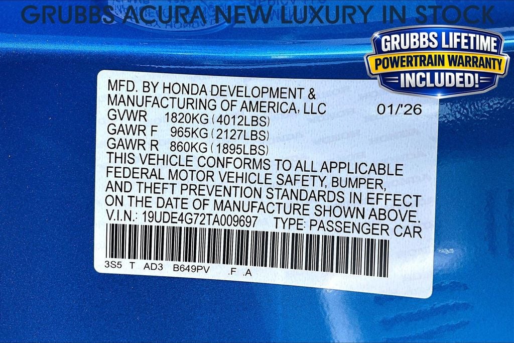 2026 Acura Integra A-Spec Tech Package