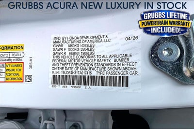 2026 Acura Integra A-Spec Package