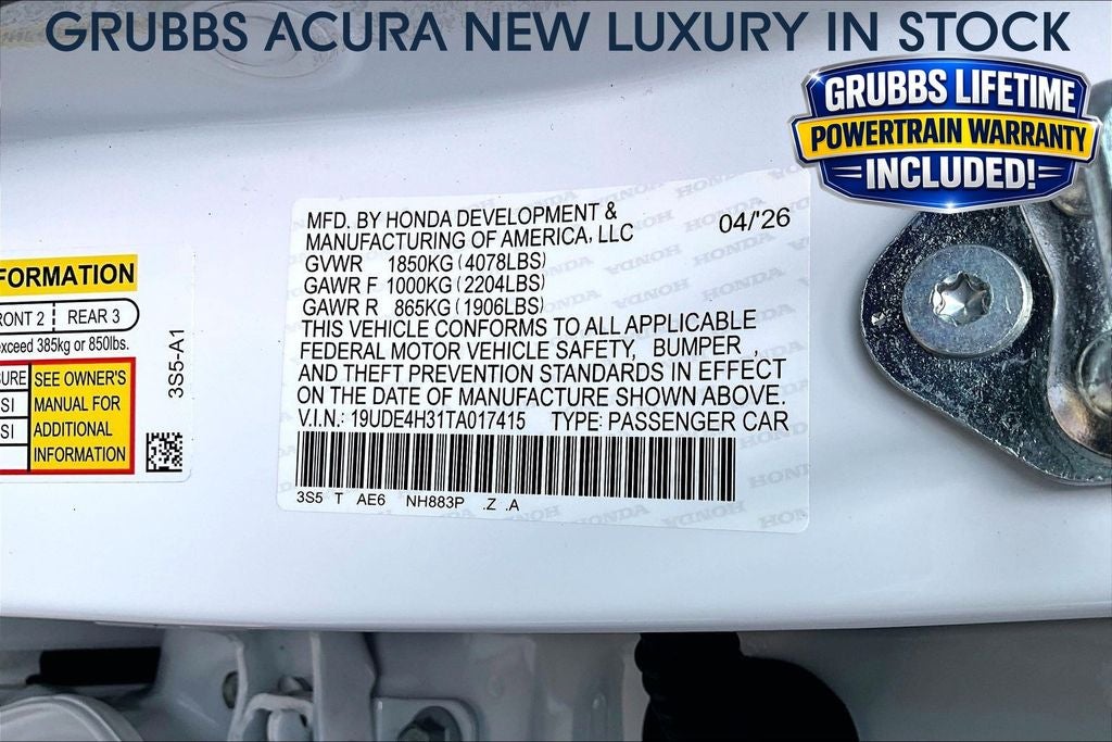 2026 Acura Integra A-Spec Package