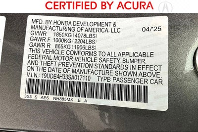 2025 Acura Integra A-Spec Package