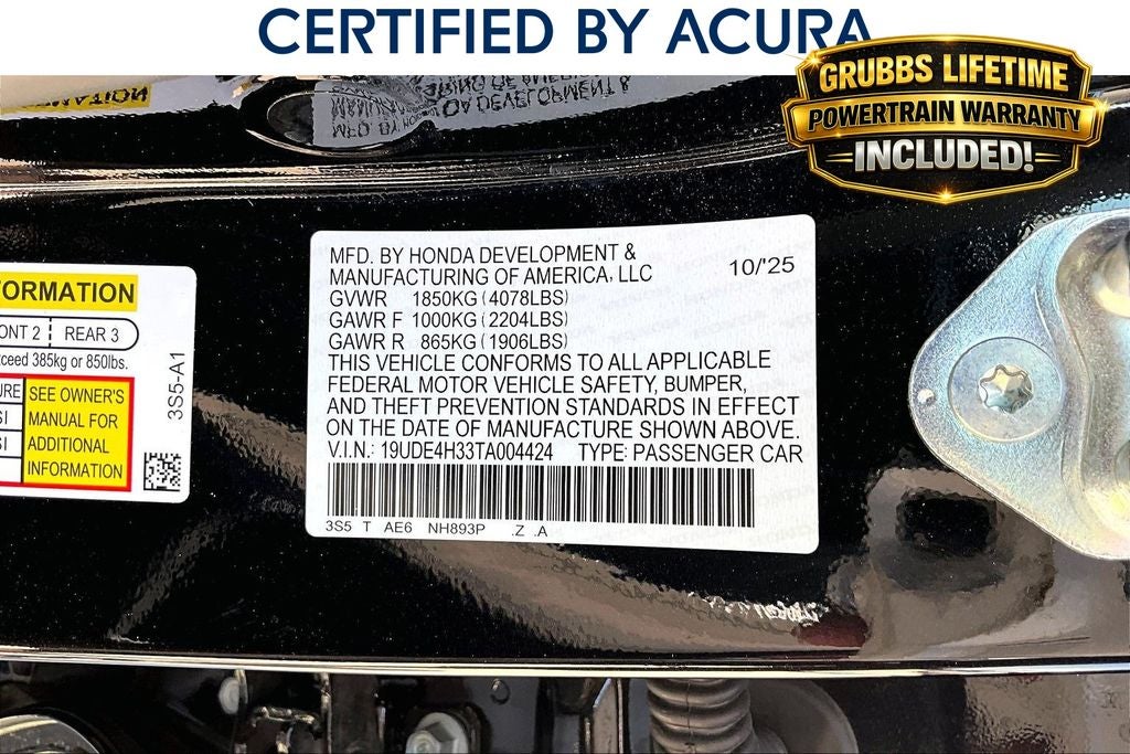 2026 Acura Integra A-Spec Package