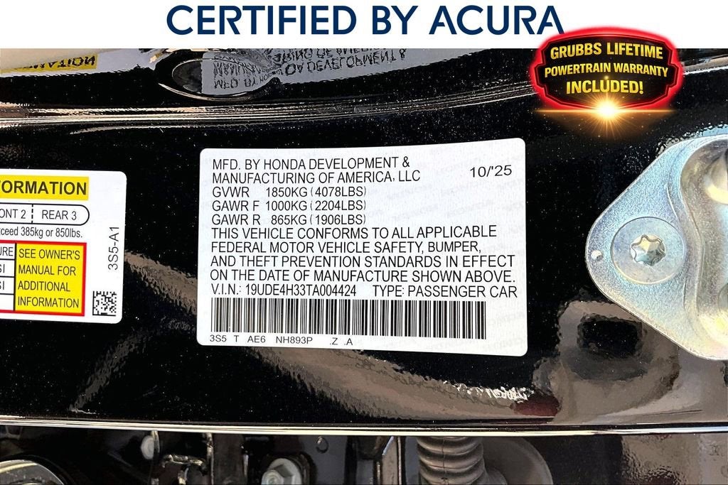 2026 Acura Integra A-Spec Package