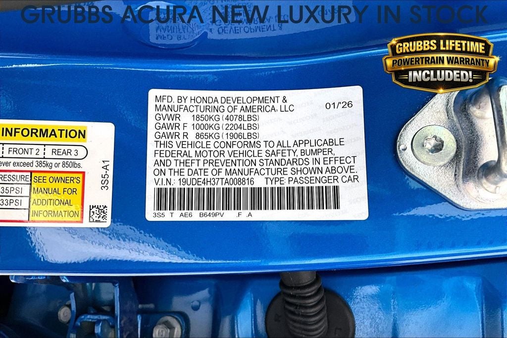 2026 Acura Integra A-Spec Package