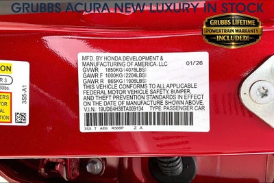 2026 Acura Integra A-Spec Package