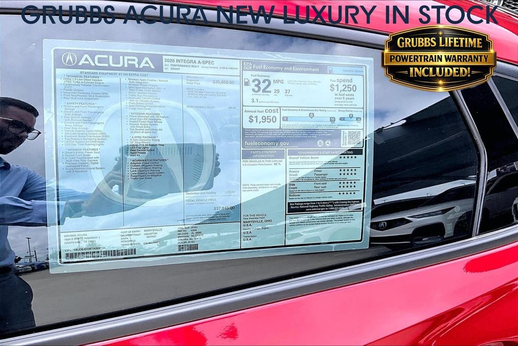 2026 Acura Integra A-Spec Package