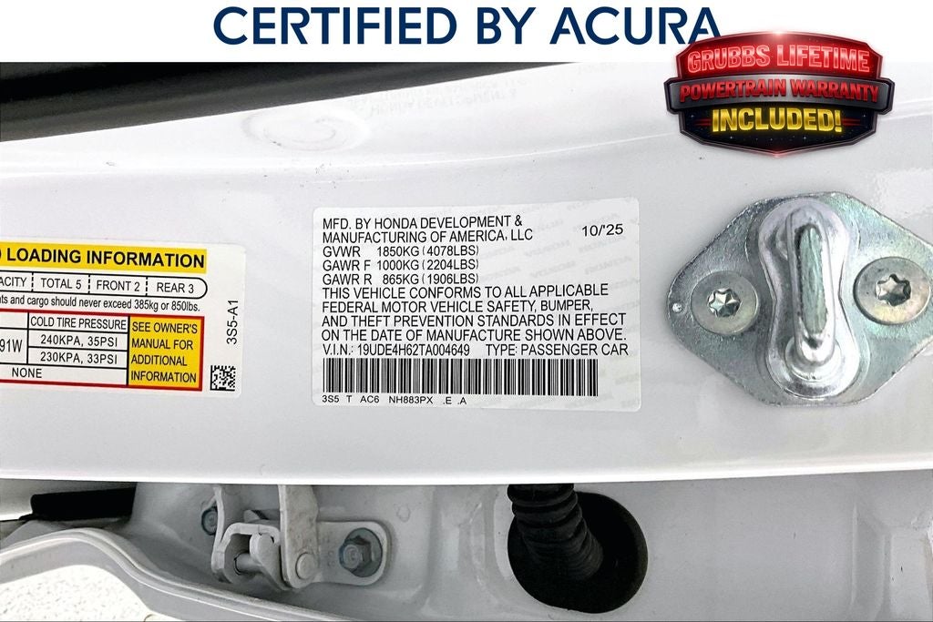 2026 Acura Integra A-Spec Tech Package