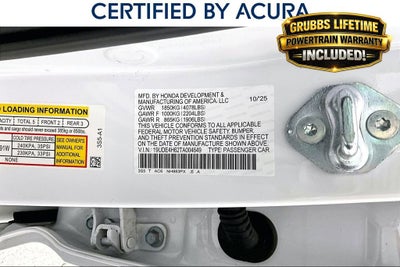2026 Acura Integra A-Spec Tech Package