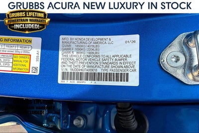 2026 Acura Integra A-Spec Tech Package