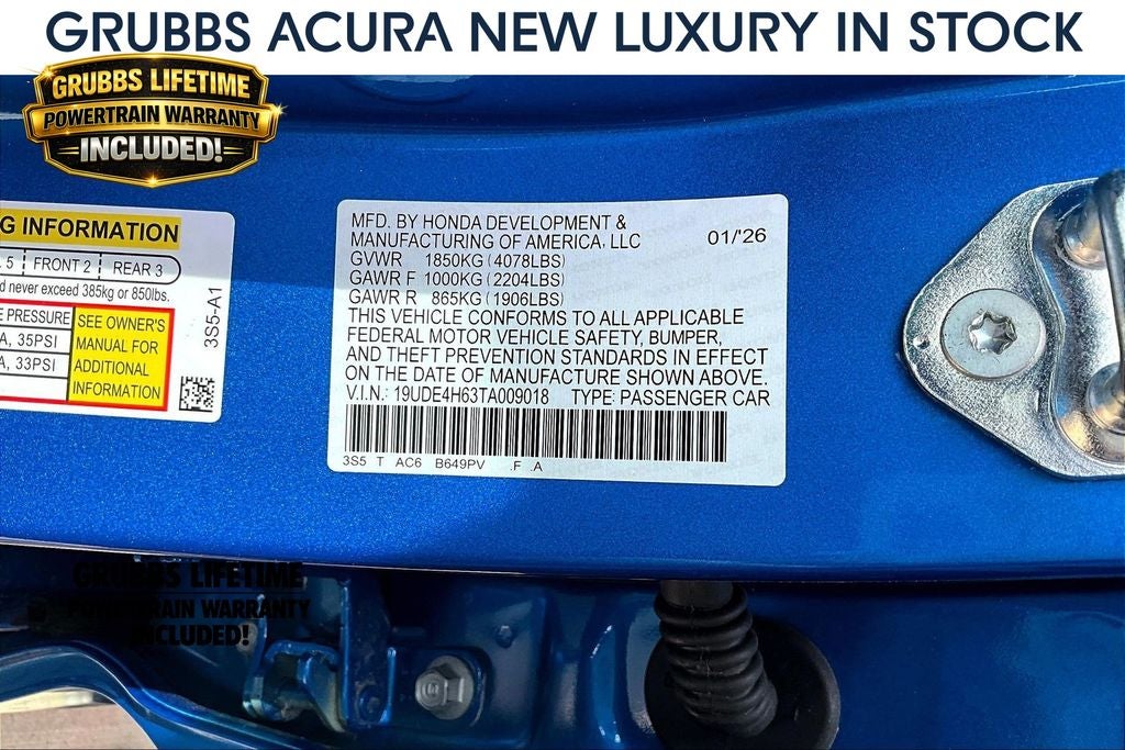 2026 Acura Integra A-Spec Tech Package