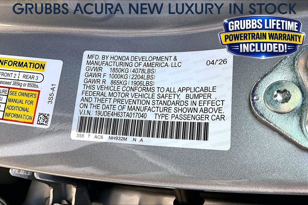 2026 Acura Integra A-Spec Tech Package