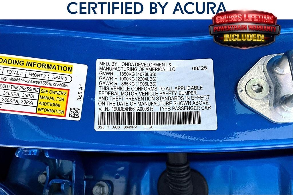 2026 Acura Integra A-Spec Tech Package