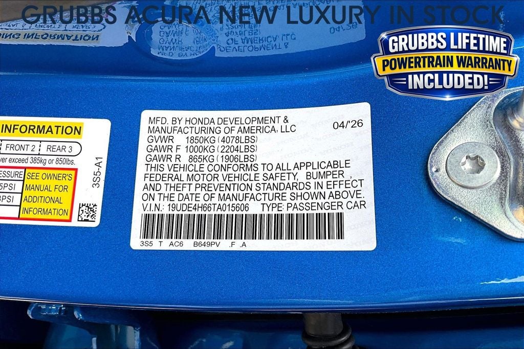 2026 Acura Integra A-Spec Tech Package