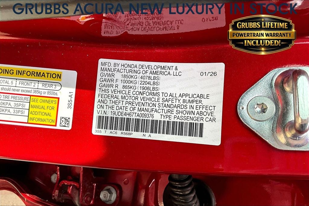 2026 Acura Integra A-Spec Tech Package