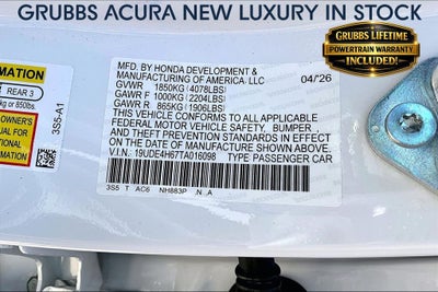 2026 Acura Integra A-Spec Tech Package