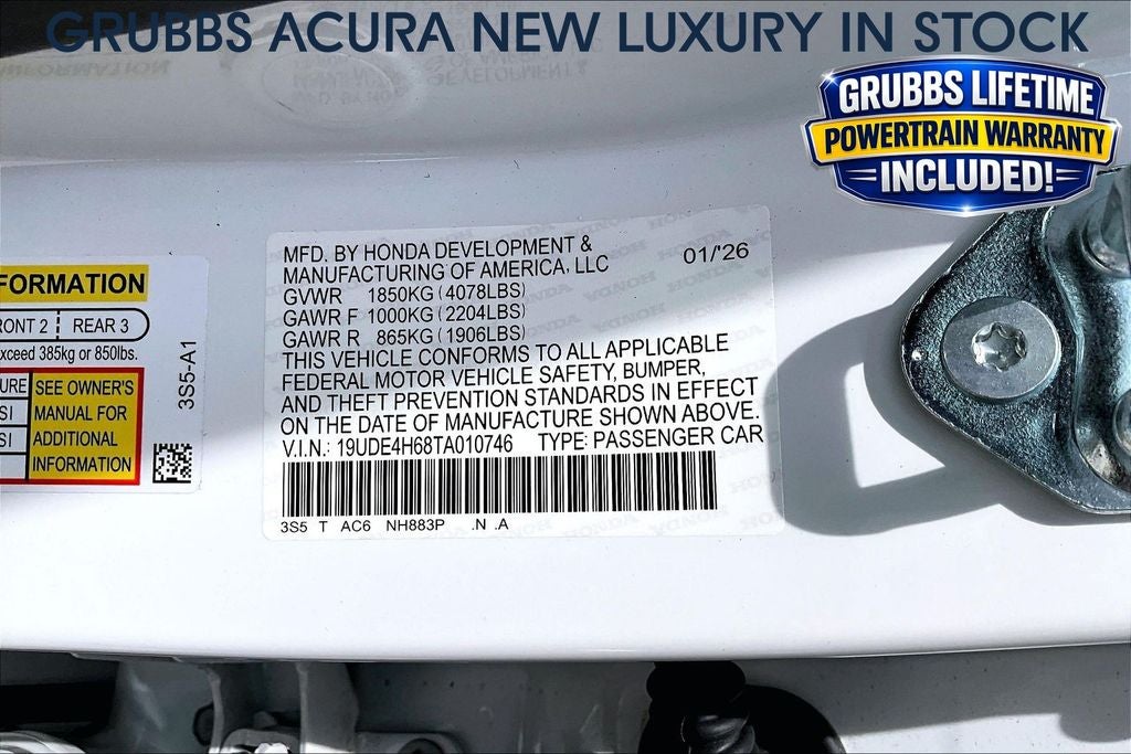 2026 Acura Integra A-Spec Tech Package