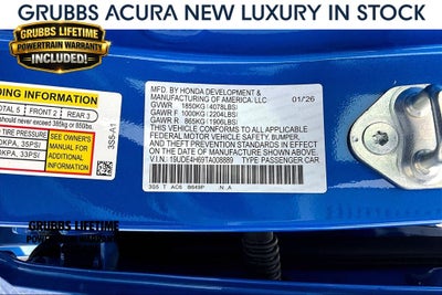 2026 Acura Integra A-Spec Tech Package