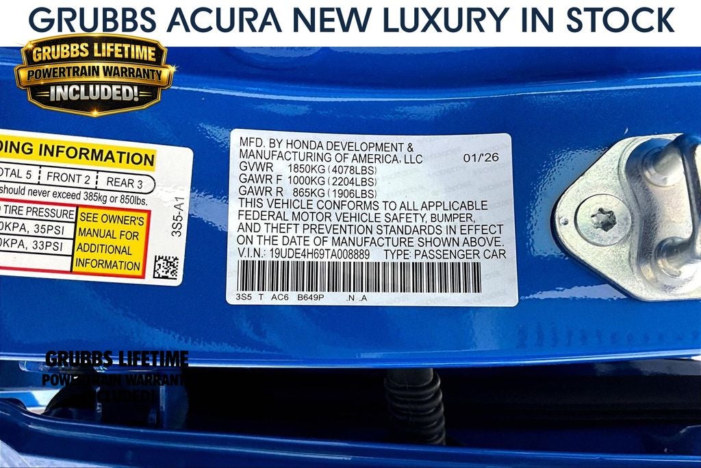 2026 Acura Integra A-Spec Tech Package