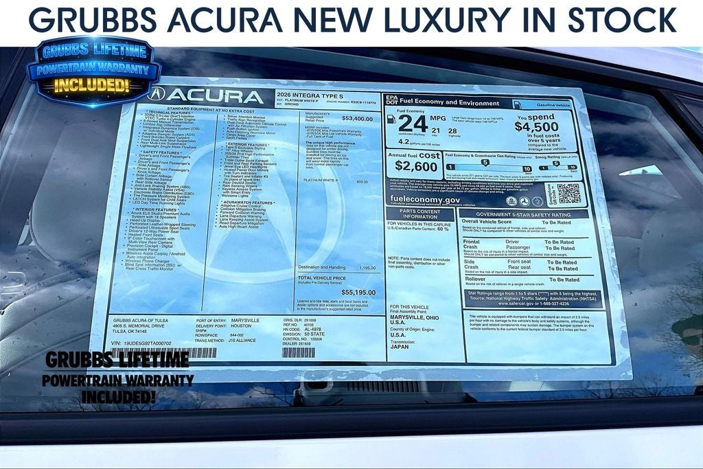 2026 Acura Integra Type S