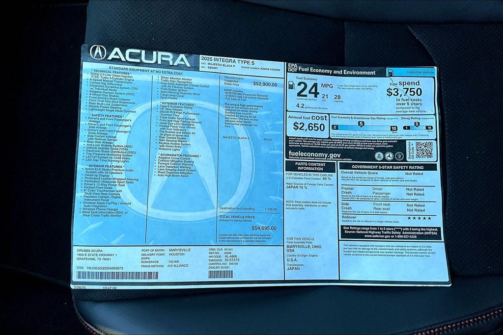 2025 Acura Integra Type S