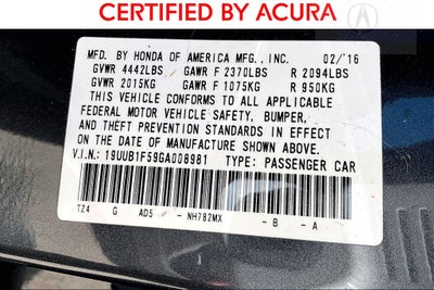 2016 Acura TLX Tech