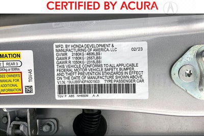 2023 Acura TLX Technology Package