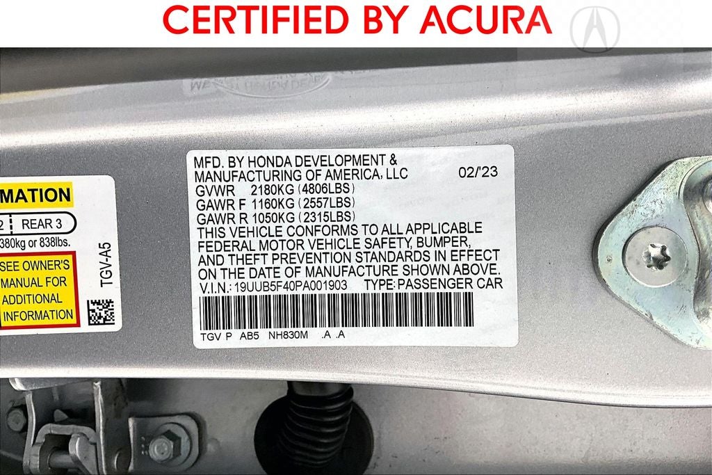 2023 Acura TLX Technology Package