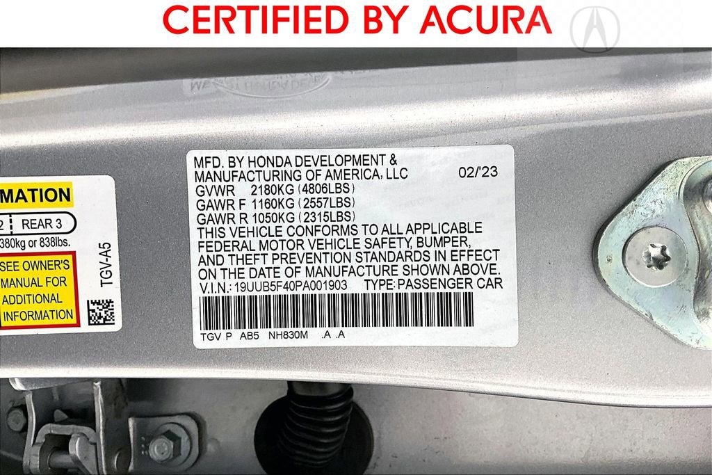 2023 Acura TLX Technology Package