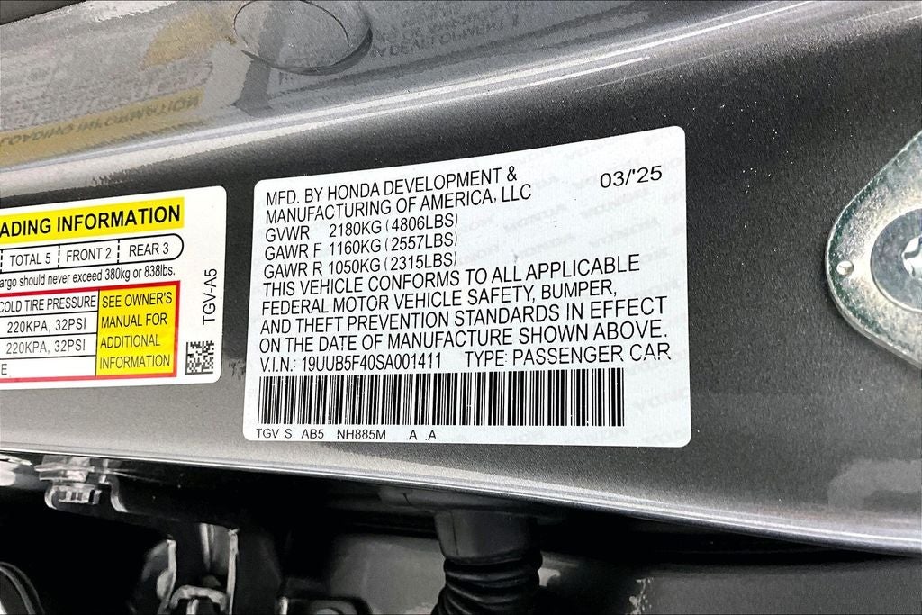 2025 Acura TLX Technology Package
