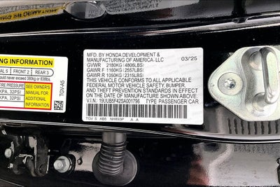 2025 Acura TLX Technology Package