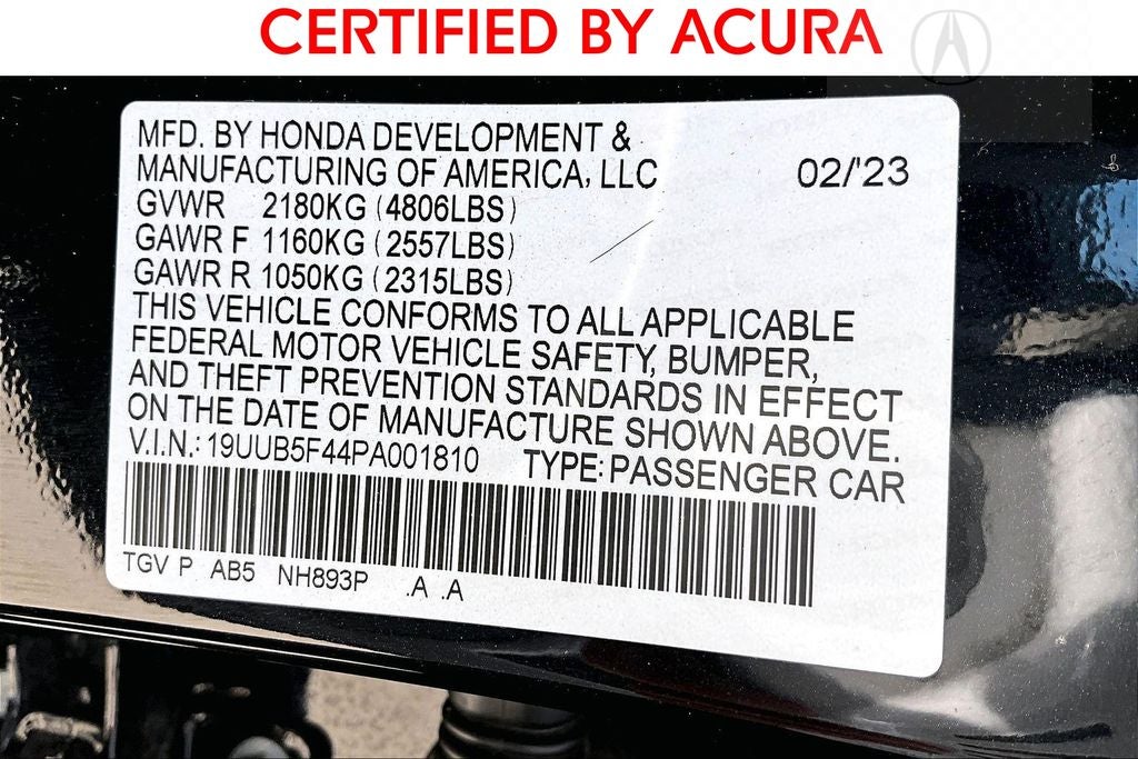 2023 Acura TLX Technology Package