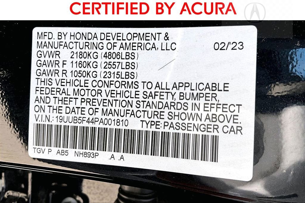 2023 Acura TLX Technology Package