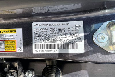 2021 Acura TLX Technology Package