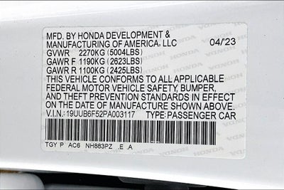 2023 Acura TLX A-Spec Package SH-AWD