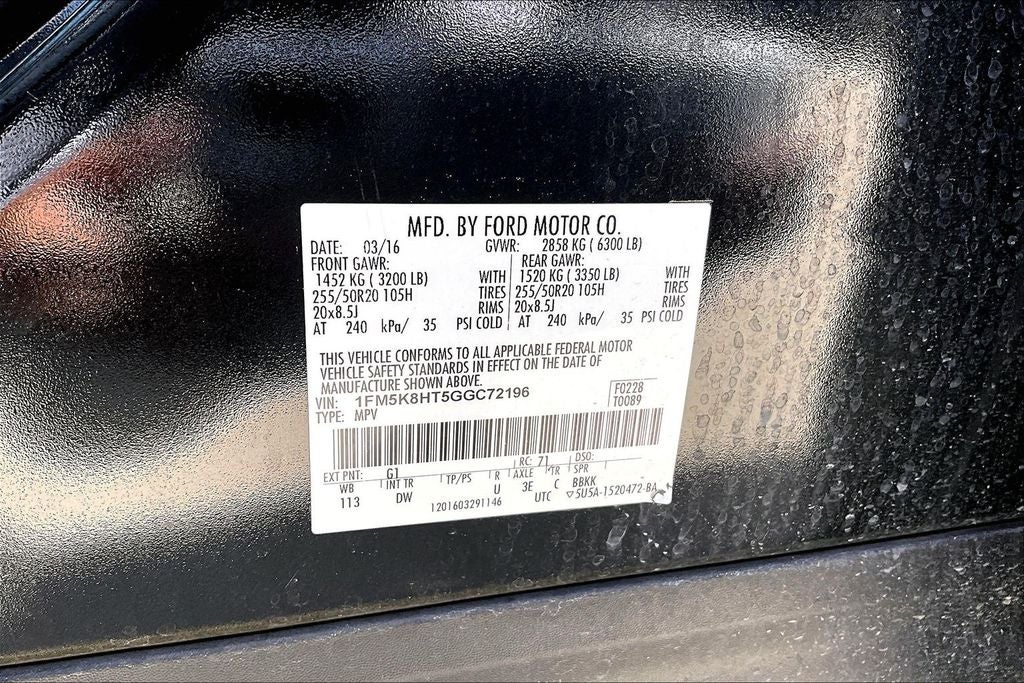 2016 Ford Explorer Platinum